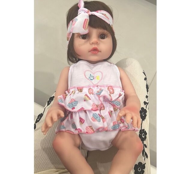 Toys Reborn Baby Dolls 18 Inch Realistic Newborn Girl Baby Doll With